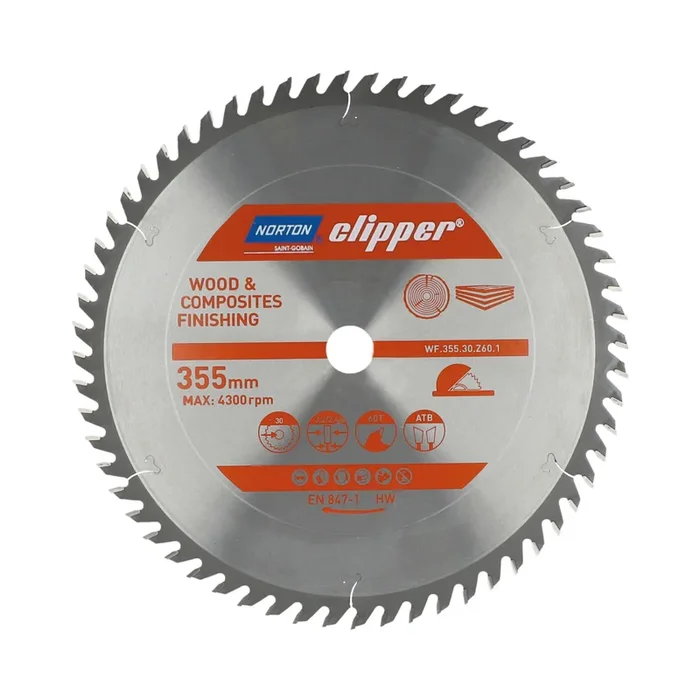 Lame carbure finition 355×3.2/2.4×30 z60 NORTON CLIPPER – 70184608126