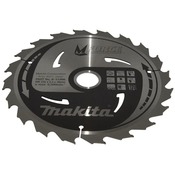 LAME CARBURE MFORCE BOIS 235X30MM 20D MAKITA – B31996