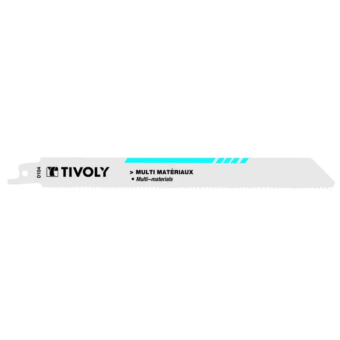 Lame de scie sabre -Multimatériaux -Attache universelle / L: 200 / H: 180 / Droite TIVOLY – XT505820104