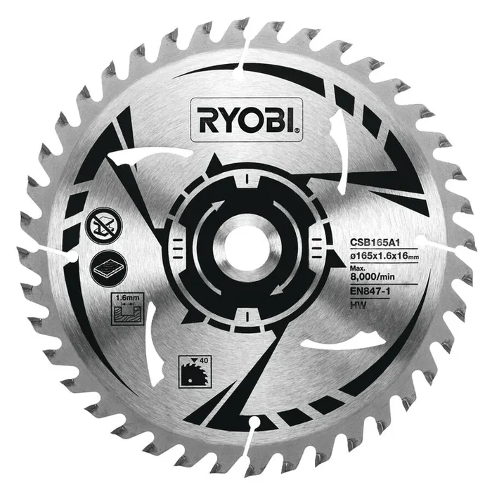 Lame RYOBI CSB165A1 ULTRA FINE spéciale outillage sans fil 165 mm – 5132002774