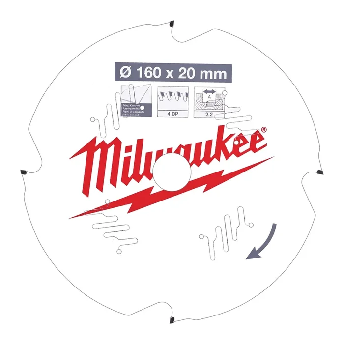 LAME SCIE CIRCULAIRE FC 160X20X2,2/4 DIAMANT MILWAUKEE ACCESSOIRES – 4932471293