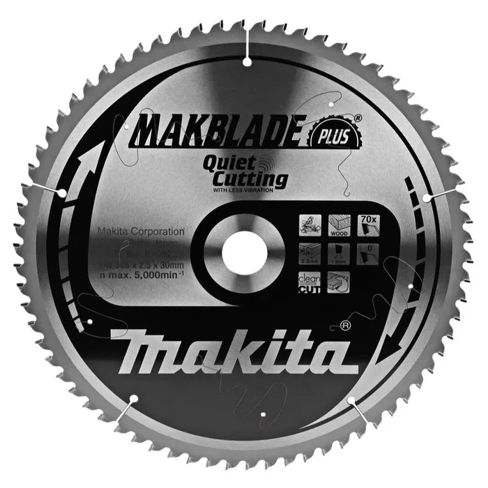 Lames carbure »Makblade Plus », pour bois, pour scies radiales 305/30/70 MAKITA – B08735