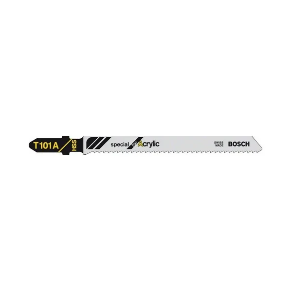 Lames de scie sauteuse acrylic T101A paquet de 5 Bosch