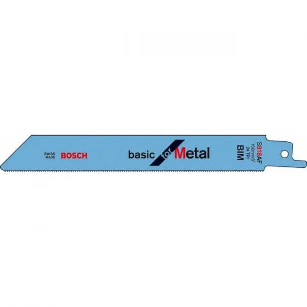 Lames scie sabre basic for metal L150 sachet de 5 Bosch