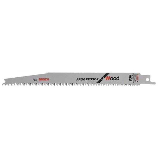 Lames scie sabre progressor for wood L200 sachet de 5 Bosch