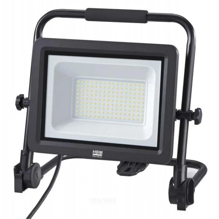 Lampe de chantier double LED HBM 2 x 200 W 2 x 20 500 lumens avec trépied 5000 K