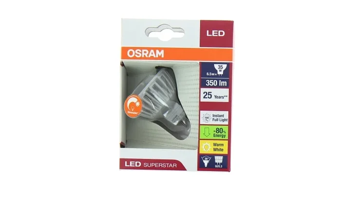Lampe LED GU5.3 Spot 35 W LED SUPERSTAR MR16 35 36° ADVANCED – OSRAM