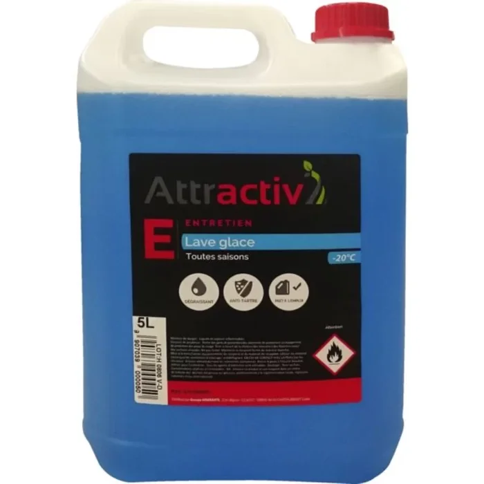 Lave glace toute saison -20° sans methanol Attractiv&rsquo; bleu