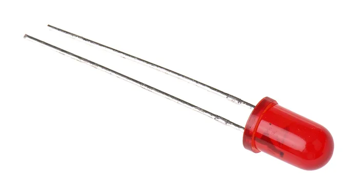 LED Rouge, Traversant, 5 mm (T-1 3/4), 6 V