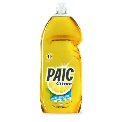 Liquide vaisselle main concentré PAIC – citron jaune – Flacon 1,5 L