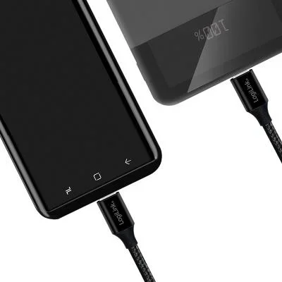 LogiLink Câble USB 2.0, USB-C – USB-C mâle, 1,0 m, noir