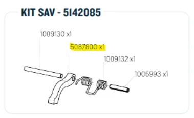 LOQUET DE SECURITE COMPLET – 5087800