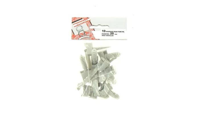 Lot de 10 Colliers de fixation pour tube IRL Ø 20 mm – Debflex 709077