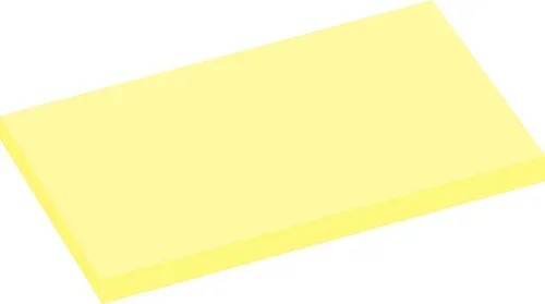 Lot de 12 blocs de 100 feuilles de notes repositionnables 7,5×12,5cm jaune