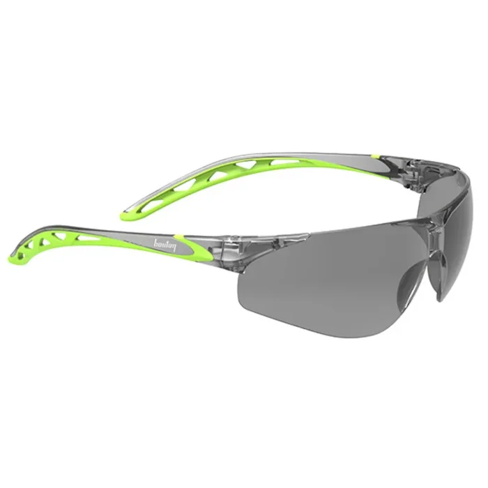 Lot de 12 Lunettes avec verres fumés anti-rayures/buée VICO gris/vert HV – Bouton Optical – 250-16-0021-EN
