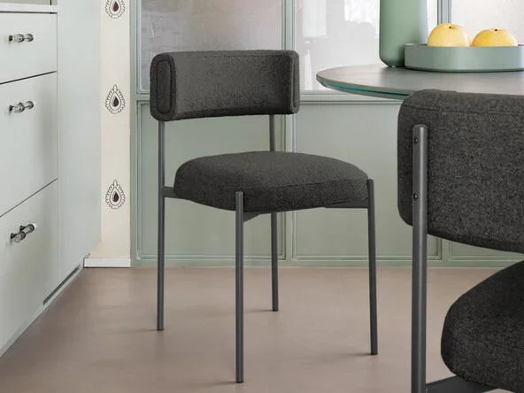 Lot de 2 chaises de réunion en tissu Amelie – Midj