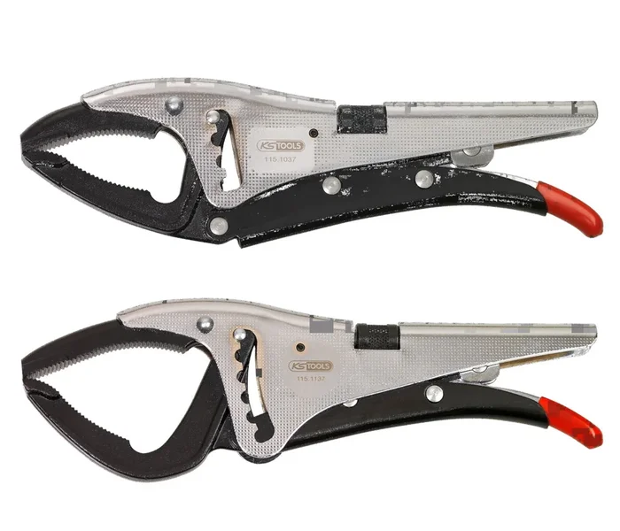 Lot de 2 pinces étaux 115.1037 + 115.1137 KS TOOLS – 115.1138