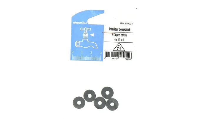 Lot de 5 Clapets Percés pour Robinet 4 x 13 x 5 mm