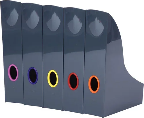 Lot de 5 portes-revues Varicolor anthracite