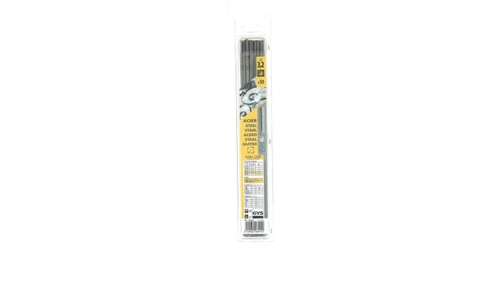 Lot de 50 Electrodes pour Soudure Rutile Acier Ø 3,2 mm – Ref 084445 – GYS