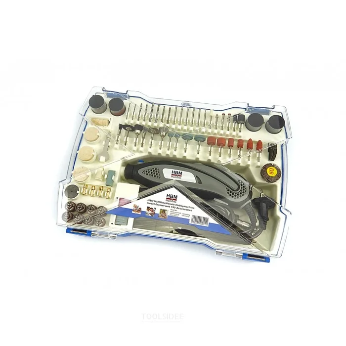 Machine de bricolage multifonctionnelle HBM avec 190 accessoires et arbre flexible