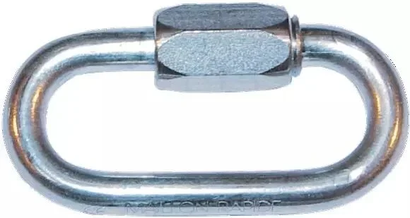 Maillon rapide acier zingue 05 mm blister de 2