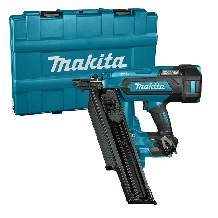Makita DBN901ZK 18V Li-ion batterie construction agrafeuse corps dans boîtier – 50-90mm – Clous à tête ronde
