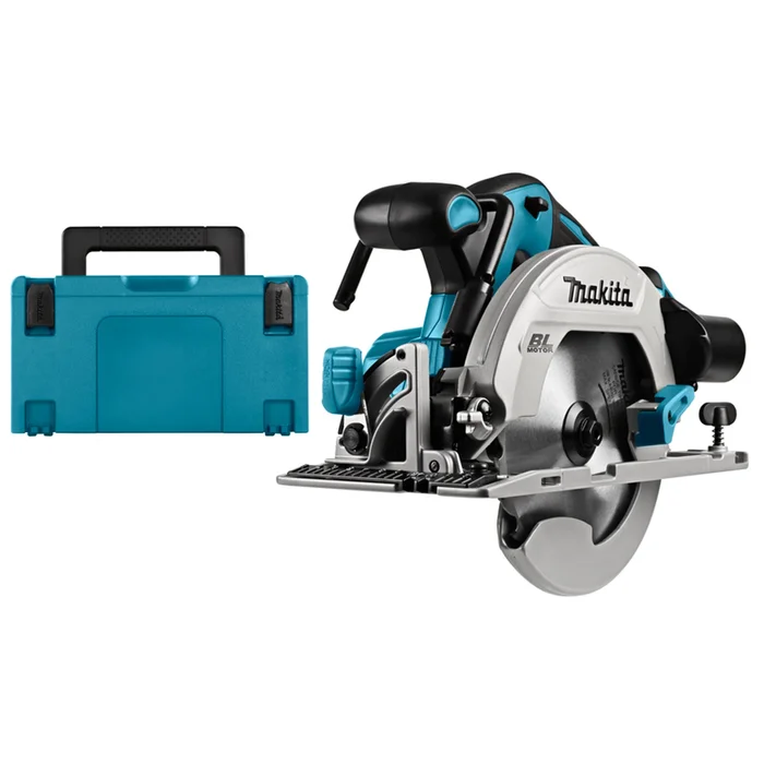 Makita DHS680ZJ -Scie circulaire sans-fil pour gaucher 18V Li-ion – MAKPAC – 165 mm – Brushless – Machine seule