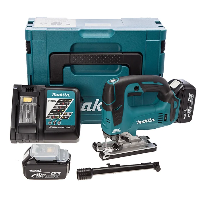 Makita DJV182RMJ – Scie sauteuse sans-fi – 18V Li-ion – 2 batteries 4,0 ah – Poignée en D – Brushless