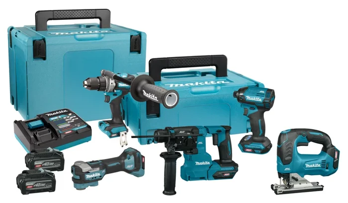 Makita DK402NX 40V Max Li-ion accu 5-Piece combination set (2x 4.0Ah accu) in Mbox