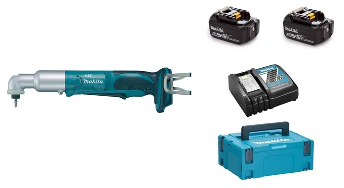 Makita DTL061RTJ Visseuse d’angle à chocs sans-fil – 18V Li-ion – 2 batteries 5,0 Ah – MAKPAC