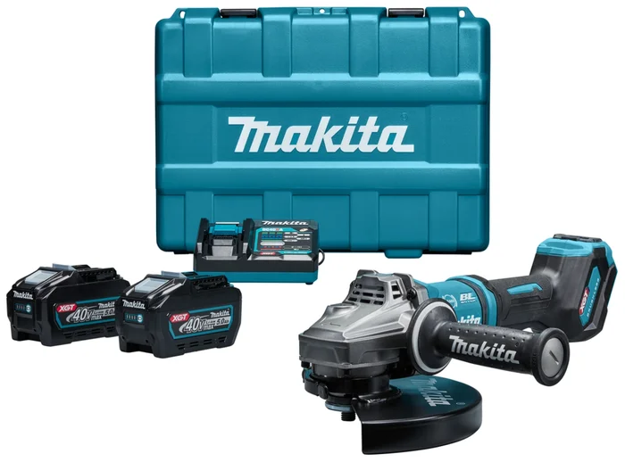 Makita GA038GT203 Meuleuse d&rsquo;angle sans-fil – XGT 40V max Li-ion – 2 batteries 5,0 ah – Coffret – 230 mm – Brushless
