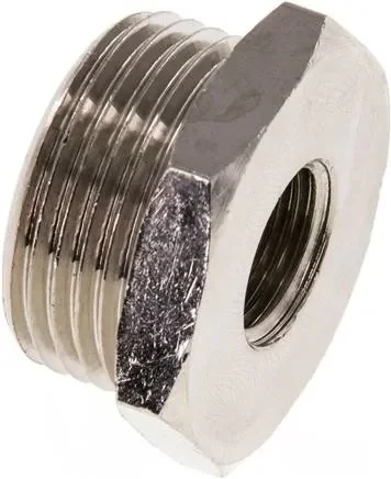 Mamelon de réduction G 3/4&Prime;(M) – G 1/4&Prime;(F), laiton nickelé