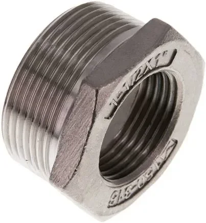 Mamelon de réduction R 1-1/2″(M)-Rp 1″(F), 1.4408