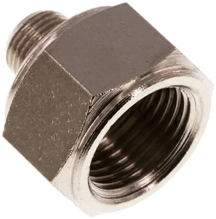 Mamelon de réduction R 1/8″(M) – Rp 3/8″(F), laiton nickelé