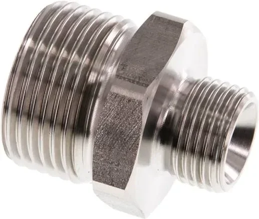 Mamelon double G 1″-G 1/2″, 1.4571