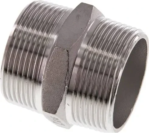 Mamelon double R 1-1/2″-R 1-1/2″, 1.4408