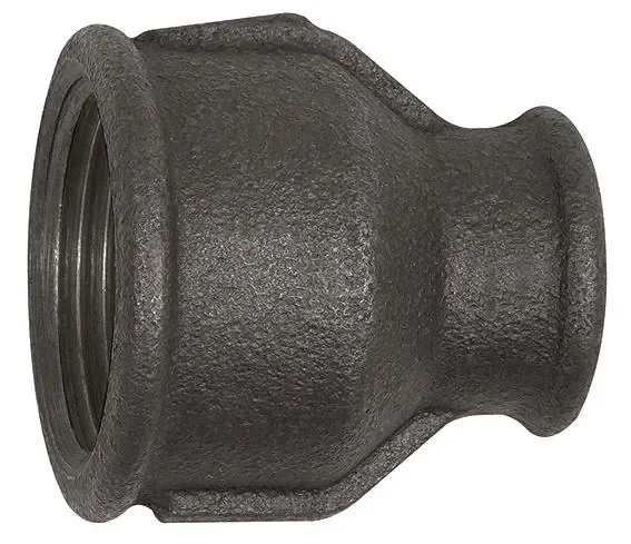Manchon 240, red., Rp 1 1/2 i., Rp 1/2 i., fonte malléable noire TFM 240-11212-S