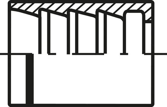 Manchon de raccordement à sertir ES 1 SN (avec et sans coque), 2 TE (sans coque), DN19
