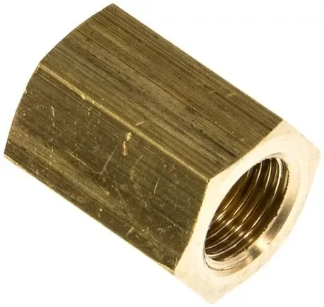 Manchon G 1/8″-G 1/8″, laiton