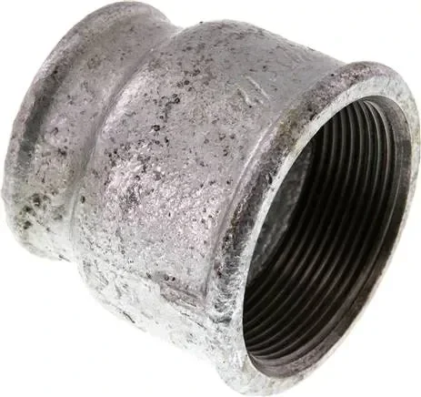 Manchon rond Rp 2&Prime;-Rp 1-1/2&Prime;, fonte malléable galvanisée