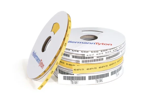 Manchons de marquage thermorétractable HellermannTyton 554 Thermorétractable, Ø câble 4.8 → 9.5mm, Blanc