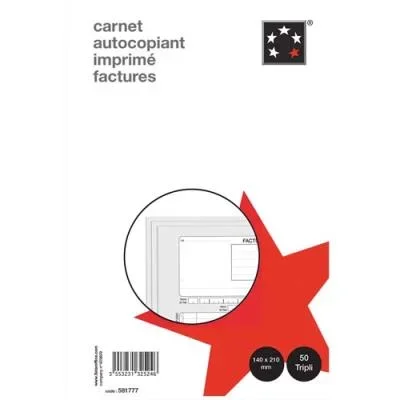 Manifold 1er prix – autocopiant – facture – 148 x 210 mm – 50 feuillets – tripli