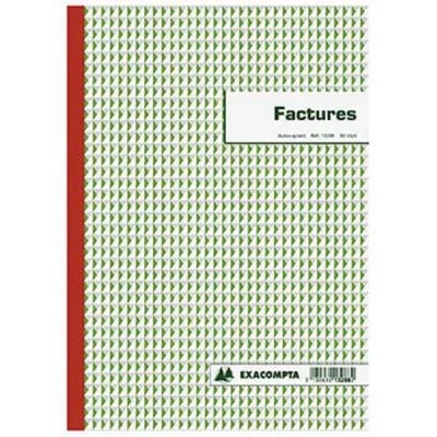 Manifold pré-imprimé Factures 29,7x 21 cm – 3 exemplaires (bloc 50 feuilles)