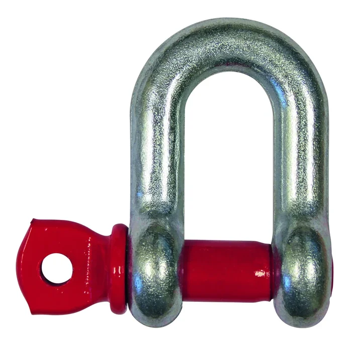 Manille droite h.r. galva cmu 12 t axe a oeil 1-1/4 acier allié LEVAC – 5220K