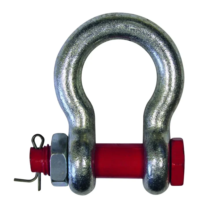 Manille lyre h.r. cmu 35 t axe boulonné galva LEVAC – 5211O