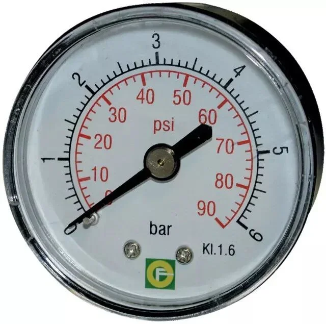 Manometre 0-6 bar 50 mm 1/4&Prime; dorsal