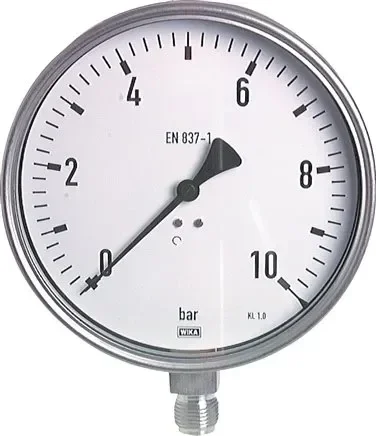 Manomètre chimique vertical, 160mm, 0 – 40 bar