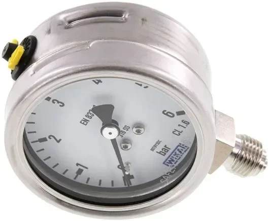 Manomètre chimique vertical, 63mm, 0 – 6 bar