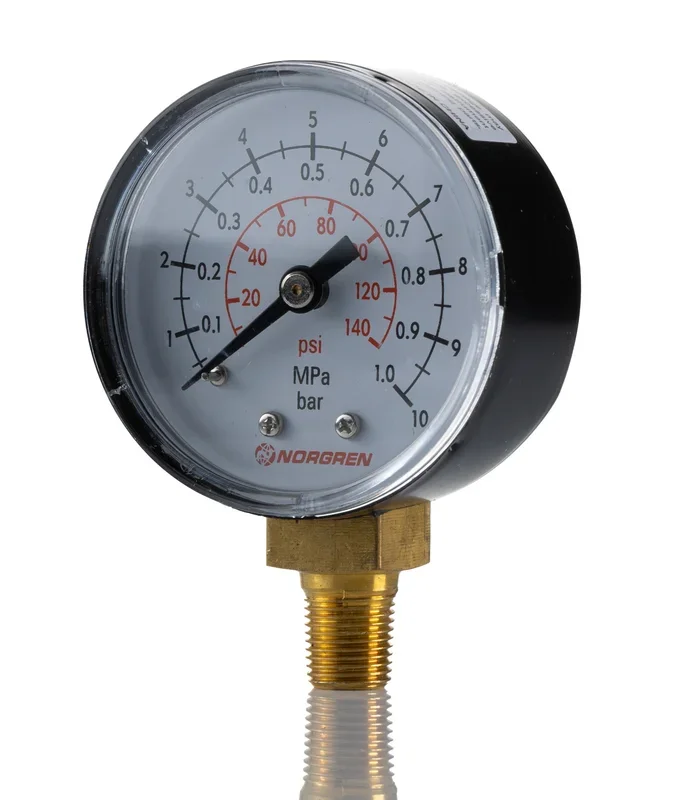 Manomètre Norgren, 0bar à 10bar, Ø cadran 50mm